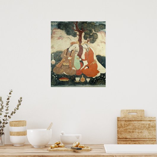 Scene galante uit de tijd van Shah Abbas I Poster (Keuken)