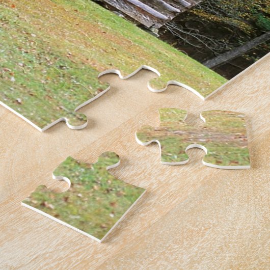 Scene Historic Log Cabin in Smoky Legpuzzel (Zijkant)