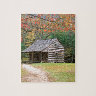Scene Historic Log Cabin in Smoky Legpuzzel