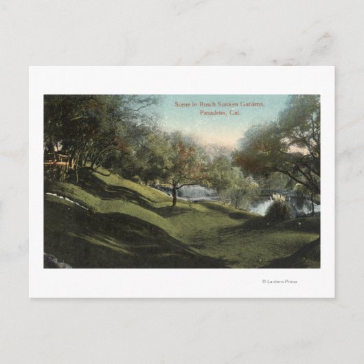 Scene in Busch Sunken Gardens Briefkaart (Voorkant)