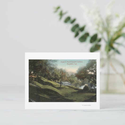 Scene in Busch Sunken Gardens Briefkaart (Staand voorkant)