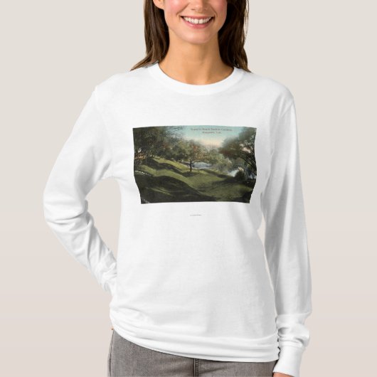 Scene in Busch Sunken Gardens T-shirt (Voorkant)
