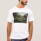 Scene in Busch Sunken Gardens T-shirt (Voorkant)