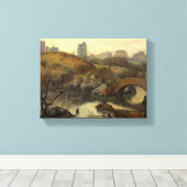 Scene in Central Park (New York City, NY, VS) Canvas Afdruk (Insitu (Houten vloer))