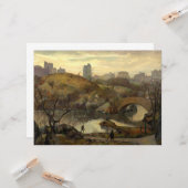 Scene in Central Park (New York City, NY, VS) Kaart (Voorkant / Achterkant in situ)