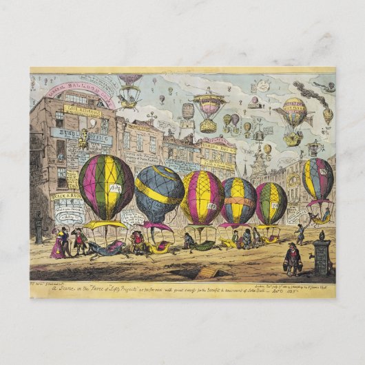 Scène in de Farce 'Lofty Prospects' Briefkaart (Voorkant)