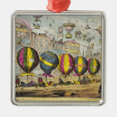 Scène in de Farce 'Lofty Prospects' Metalen Ornament (Voorkant)