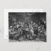 Scène in een gaminghuis briefkaart (Voorkant / Achterkant)