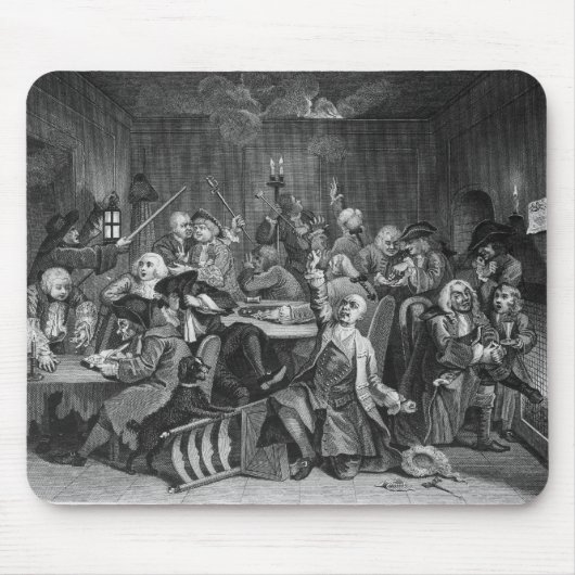 Scène in een gaminghuis muismat (Voorkant)