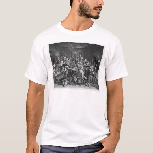 Scène in een gaminghuis t-shirt (Voorkant)