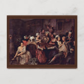 Scene in een Tavern " door Hogarth William Briefkaart (Voorkant)