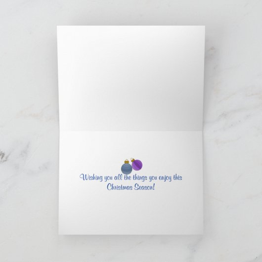 Scène in Fluiter Feestdagen Kaart (Binnen)