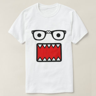 Scene Kid Bril & Cartoon Mond Design T-shirt