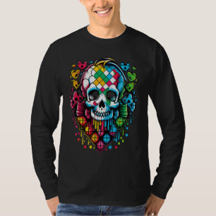 Scene Kid Scenecore Esthetiek Schedel Goth Stilst T-shirt