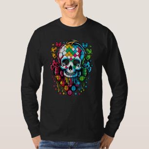 Scene Kids Scenecore Esthetiek Schedel Goth Nog st T-shirt