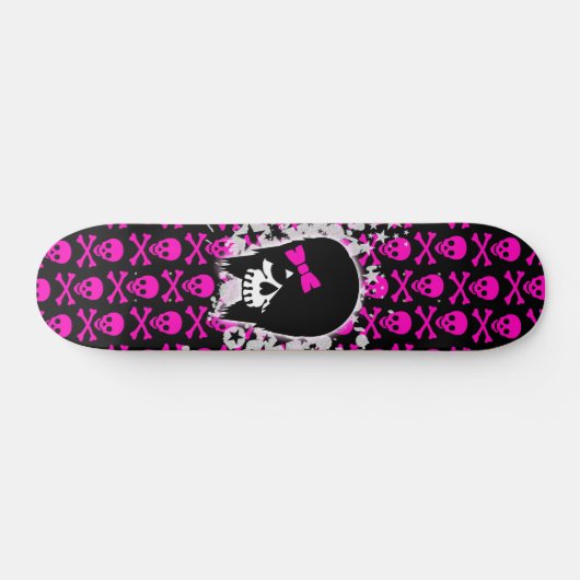 Scène Meisje Skull Skateboard (Horizontaal)