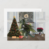 Scène met kerstboomstructuur briefkaart (Voorkant / Achterkant)