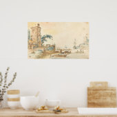 Scene met tower - Hendrick Avercamp Fine Art Poste Poster (Keuken)