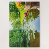Scene met water en waterlib, Nederland Legpuzzel (Verticaal)