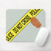 Scene Mousepad en Bloody Fingerprint van politie Muismat (Met muis)