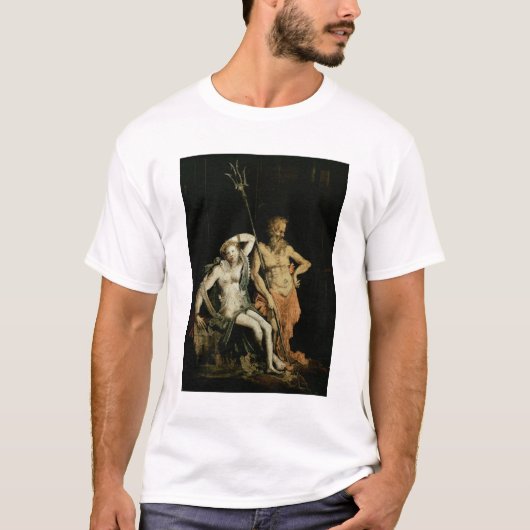 Scene of Hell: detail dat Hades en Persephone toon T-shirt (Voorkant)