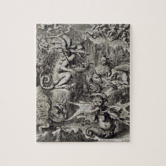 Scene of Hell, illustratie uit boek 1 Deel 3 Cha Legpuzzel (Verticaal)