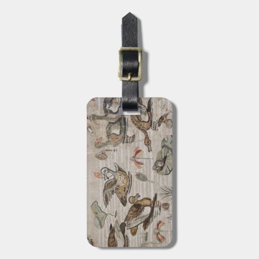 Scene of waterhoenders op de Nijl, House of Faun Bagagelabel (Voorkant verticaal)