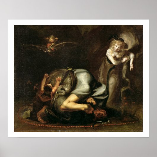 Scene of Witches from 'The Masque of Queens' by Be Poster (Voorkant)