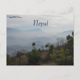 Scene op het platteland in Gulmi Nepal Briefkaart