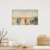 Scène op Ice - Hendrick Avercamp Fine Art Poster (Keuken)