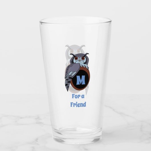 Scène Owl Monogram Glas (Voorkant)