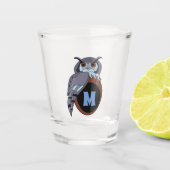 Scène Owl Monogram Shot Glas (Voorkant)