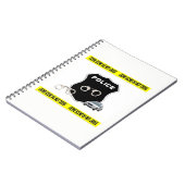 Scène politiecriminaliteit notitieboek (Linkerzijde)
