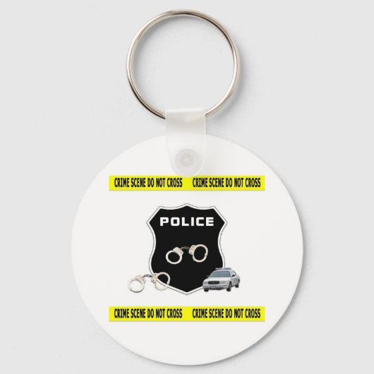 Scène politiecriminaliteit sleutelhanger (Voorkant)