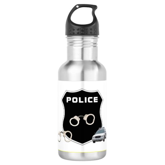 Scène politiecriminaliteit waterfles  (Voorkant)