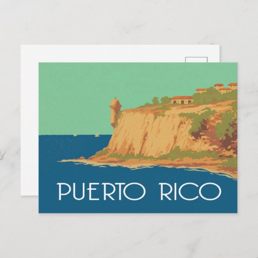  scène Puerto Rico Briefkaart (Voorkant / Achterkant)