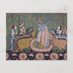 Scene Râgmâlâ Series: Krishna met z'n vlot. Kaart