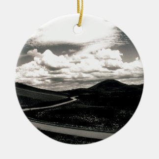 Scene Road Craters of the Moon Keramisch Ornament