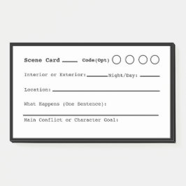 Scene schrijven post-it® notes