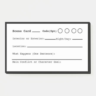 Scene schrijven post-it® notes