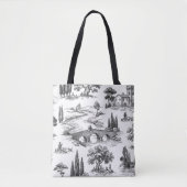 Scène Toile de Jouy kunst Tote Bag (Voorkant)