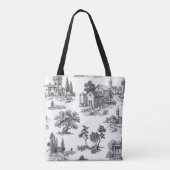 Scène Toile de Jouy kunst Tote Bag (Achterkant)