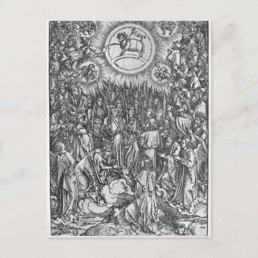 Scène uit de Apocalyps, Adoration of the Briefkaart (Voorkant)