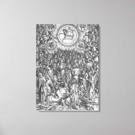 Scène uit de Apocalyps, Adoration of the Canvas Afdruk (Voorkant)