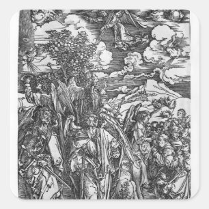 Scène uit de Apocalypse Vierkante Sticker
