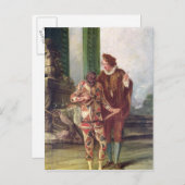 Scène uit de Commedia dell'Arte Briefkaart (Voorkant / Achterkant)