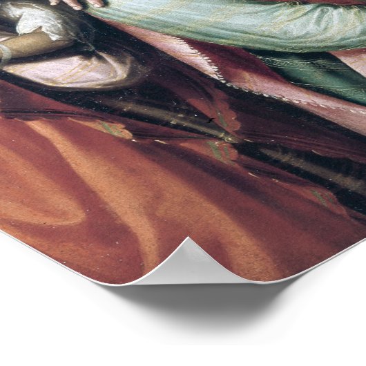 Scene uit de Commedia dell'Arte, c.1765 Poster (Hoek)