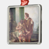 Scène uit de Commedia dell'Arte Metalen Ornament (Links)