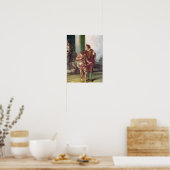 Scène uit de Commedia dell'Arte Poster (Keuken)