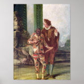 Scène uit de Commedia dell'Arte Poster (Voorkant)